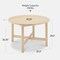 Best Choice Products 47In Round Solid Wood Dining Table, Modern Farmhouse Table For 4, Space Saving, Easy Assembly